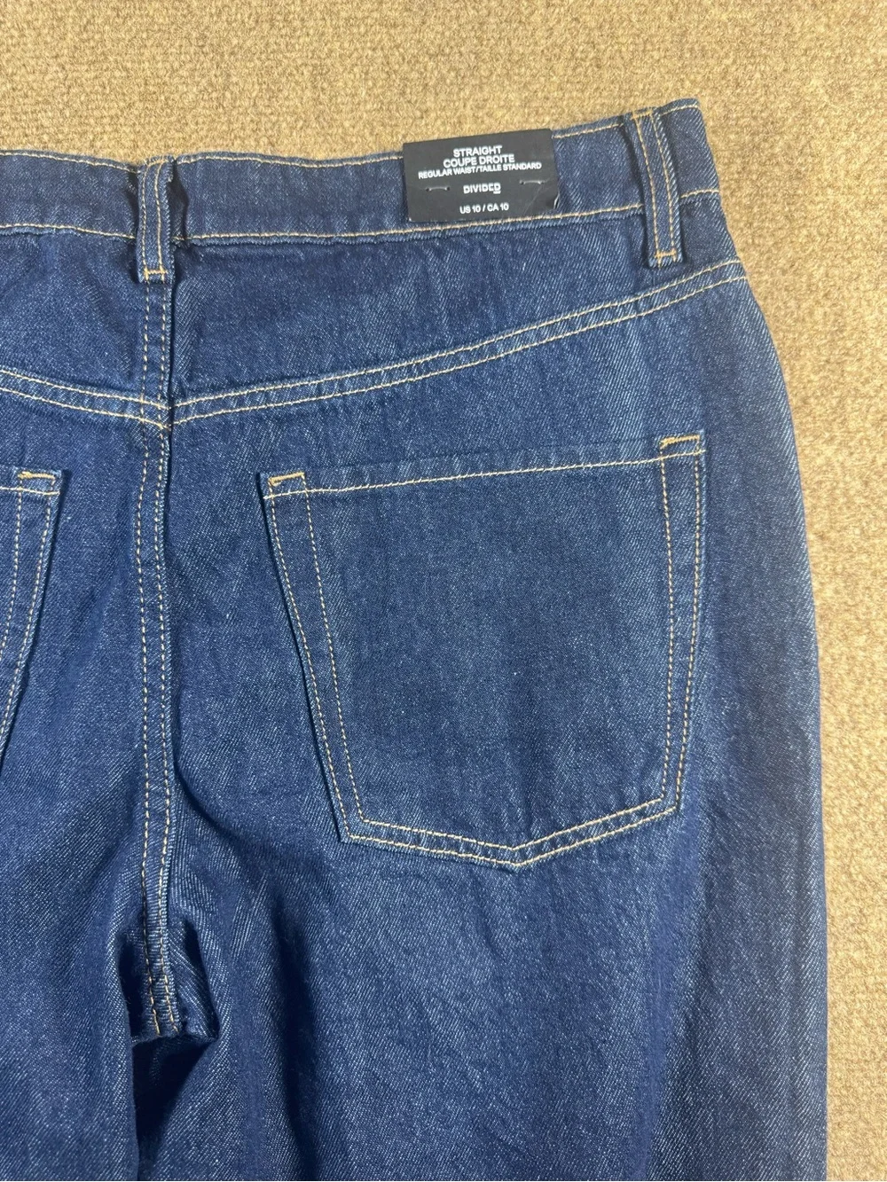 Divided H&M Flare Leg Mid Waist Dark Denim Stretch Jeans Women's Size 10 NEW NWT